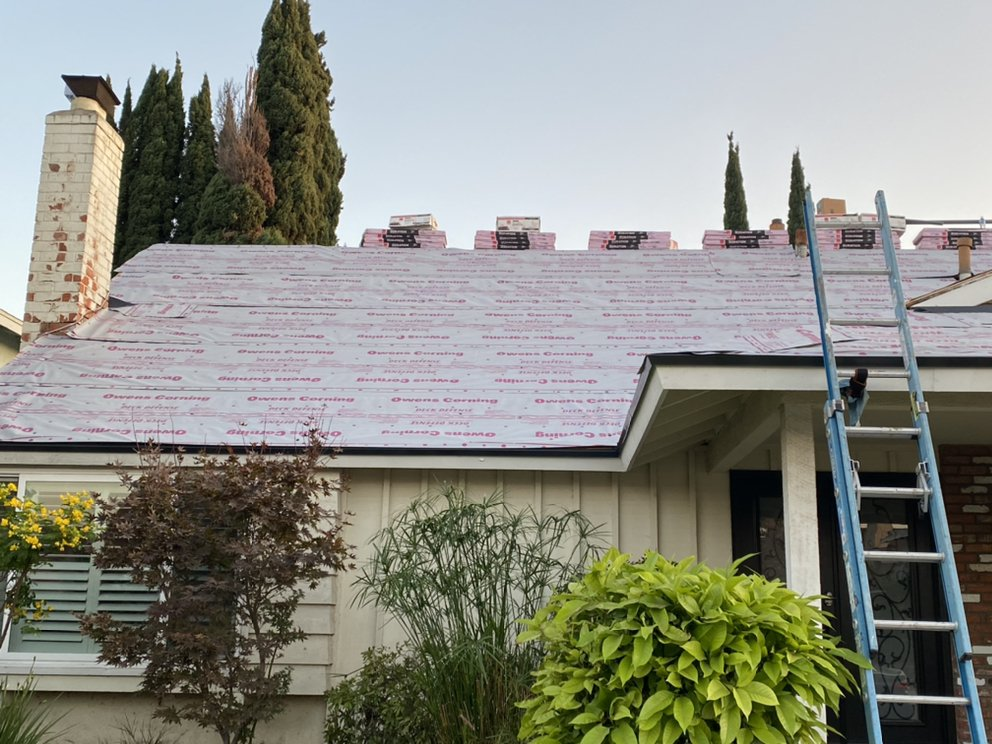 Enos Tice's new roof